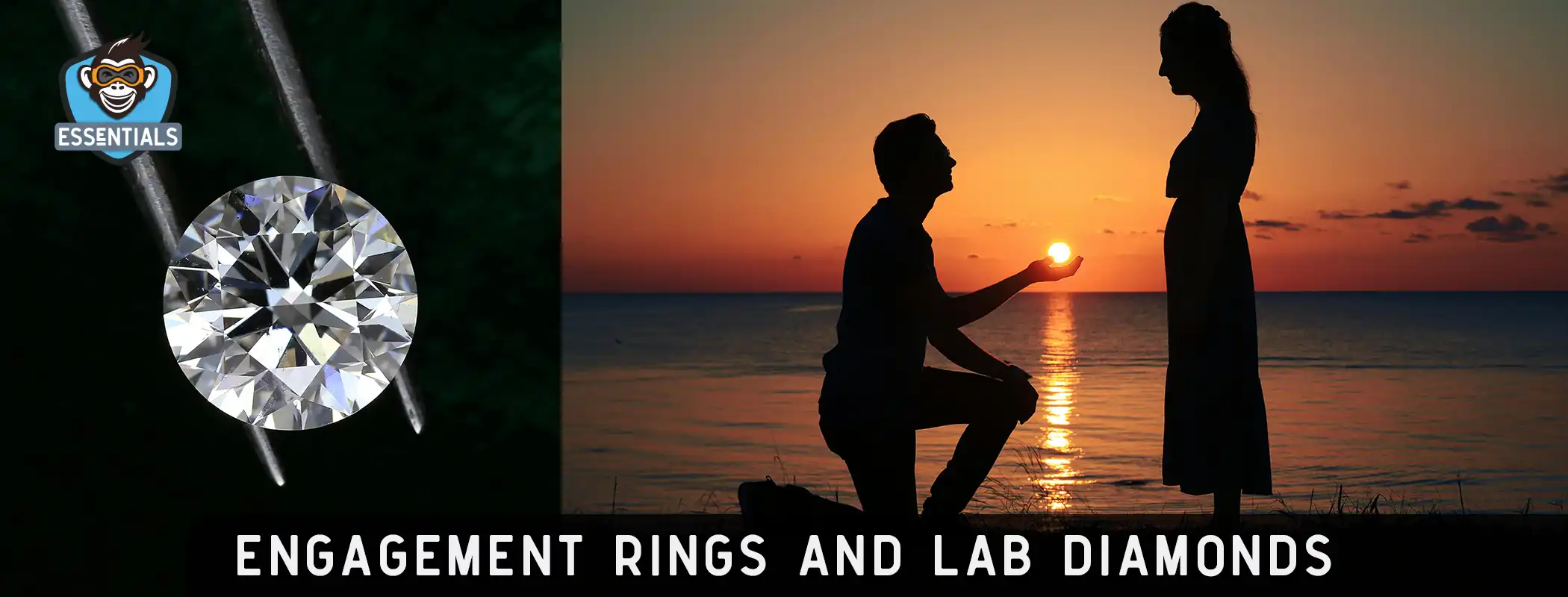 Engagement ring in natural light