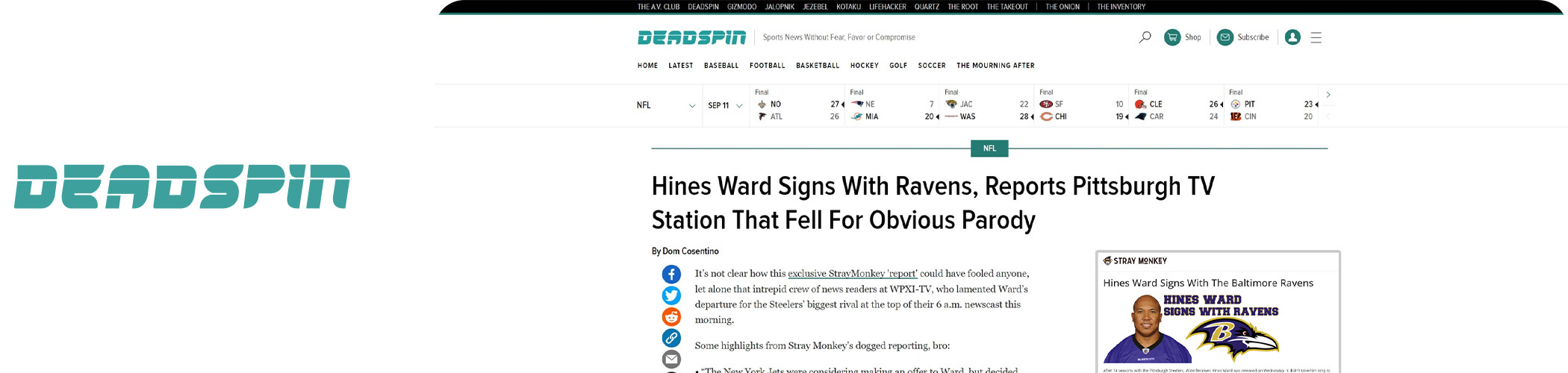 Stray Monkey Press - Deadspin